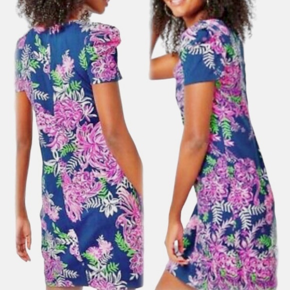 Lilly Pulitzer Aleece Multi Colors Floral Dress. Sz M